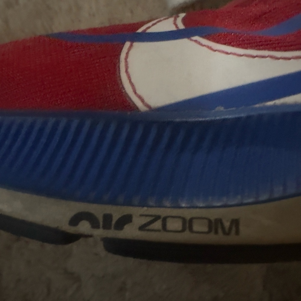 Men’s used Nike Air Zoom Pegasus 37 premium shoes size 11.5 red sail blue Pre ow - Picture 5 of 9
